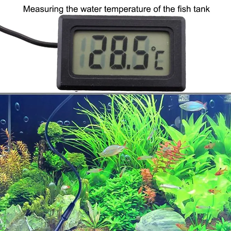 Digital LCD Thermometer Mini Temperature Gauge Aquarium Thermometer Fridges Aquarium with Mini 1M Probe Instrument
Digital LCD Thermometer Mini Temperature Gauge Aquarium Thermometer Fridges Aquarium with Mini 1M Probe Instrument