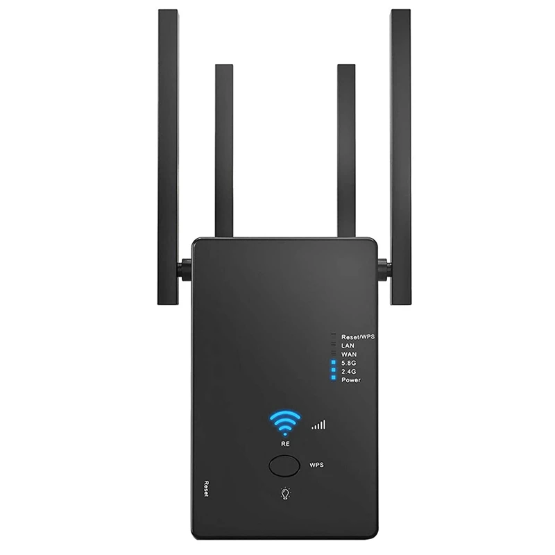 Повторитель Wi-Fi, усилитель диапазона, двухдиапазонный, высокая скорость до 1200 Мбит/с, угол обзора 360 °, устранение вилки Wi-Fi стандарта США
Повторитель Wi-Fi, усилитель диапазона, двухдиапазонный, высокая скорость до 1200 Мбит/с, угол обзора 360 °, устранение вилки Wi-Fi стандарта США