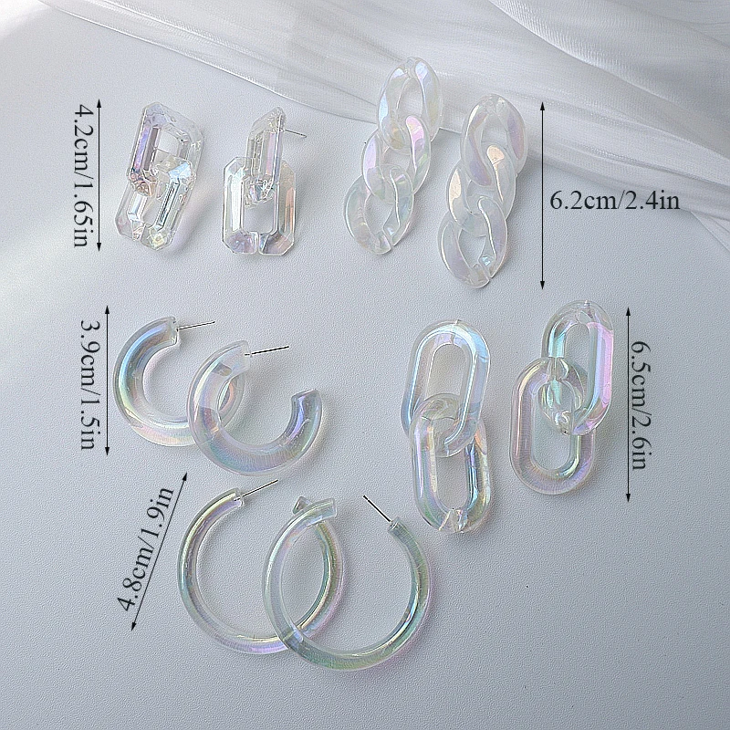 2021 Trendy Colorful Transparent Acrylic Hoop Earrings Geometry C-shaped Earrings For Women Girl Party Jewelry Gift
2021 Trendy Colorful Transparent Acrylic Hoop Earrings Geometry C-shaped Earrings For Women Girl Party Jewelry Gift