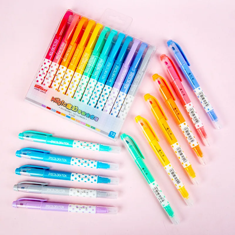 Двухсторонняя ручка-хайлайтер с изменением цвета 12 школьных принадлежностей в 6 цветах ручка-книжка с изменением цвета ручка-книжка
Двухсторонняя ручка-хайлайтер с изменением цвета 12 школьных принадлежностей в 6 цветах ручка-книжка с изменением цвета ручка-книжка