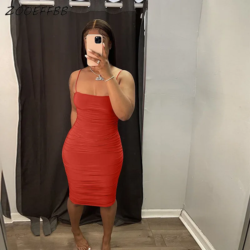 Женское облегающее мини-платье ZOOEFFBB на тонких бретельках с рюшами, сексуальная клубная одежда для отпуска, летняя одежда, вечерние платья
Женское облегающее мини-платье ZOOEFFBB на тонких бретельках с рюшами, сексуальная клубная одежда для отпуска, летняя одежда, вечерние платья
