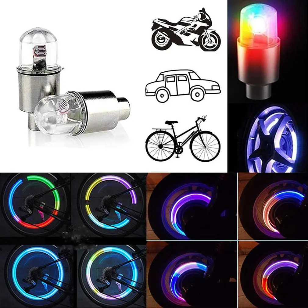 4PCS Bicycle Lights Motorcycle Car Tyre Tire Aluminum Air Valve Stem Cap Wheel Decoration Lamp Colorful LED Flashing Light
4PCS Bicycle Lights Motorcycle Car Tyre Tire Aluminum Air Valve Stem Cap Wheel Decoration Lamp Colorful LED Flashing Light