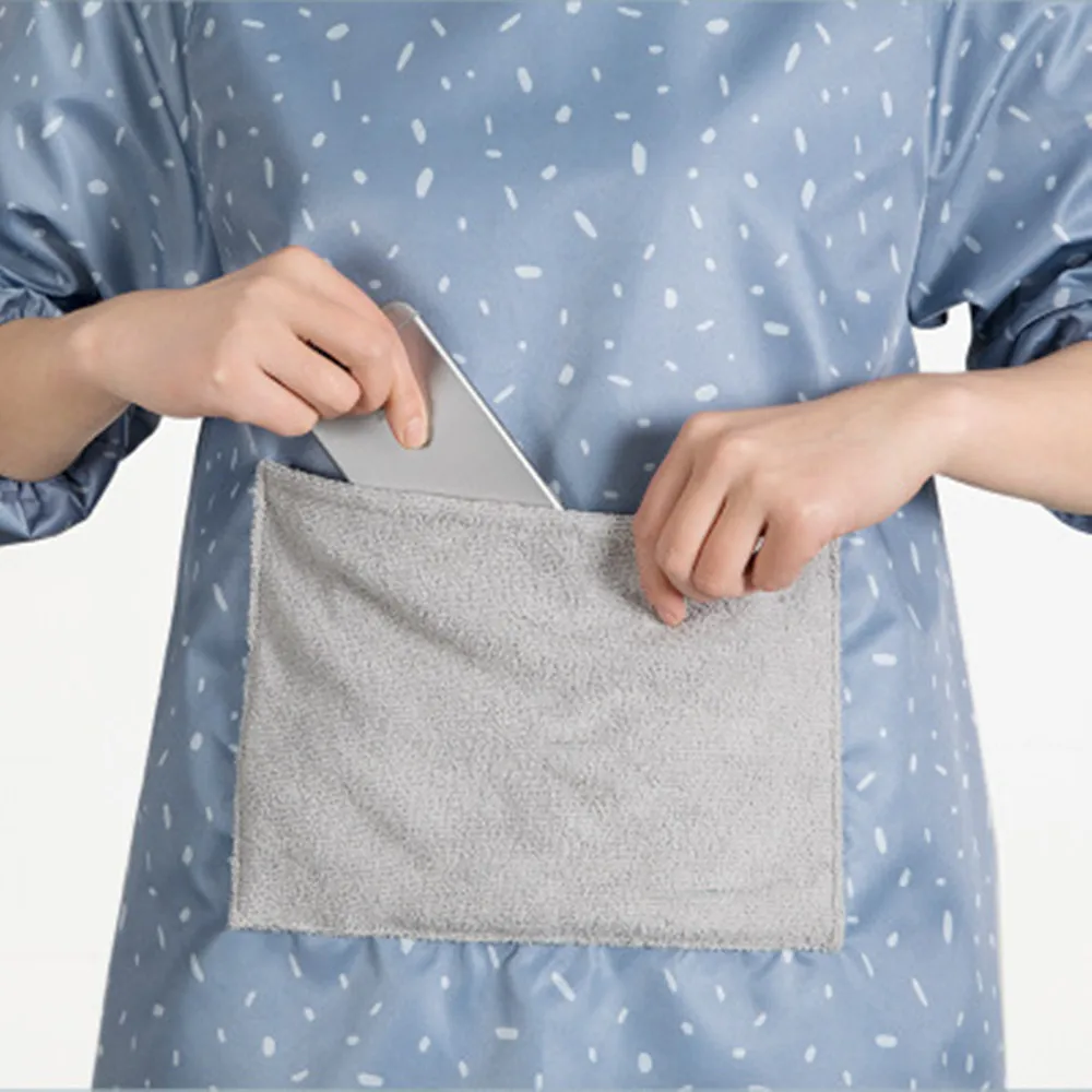 New Korean Version Of The Home Kitchen Waterproof Oil-proof Wipeable Long-sleeved Apron Adult Cooking Gown High Quality
New Korean Version Of The Home Kitchen Waterproof Oil-proof Wipeable Long-sleeved Apron Adult Cooking Gown High Quality