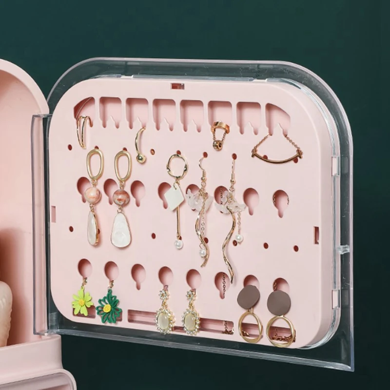 Wall-Mounted Makeup Organizer Punch-Free Bathroom Tissue Storage Box Dustproof and Waterproof Bathroom Jewelry Rack
Wall-Mounted Makeup Organizer Punch-Free Bathroom Tissue Storage Box Dustproof and Waterproof Bathroom Jewelry Rack
