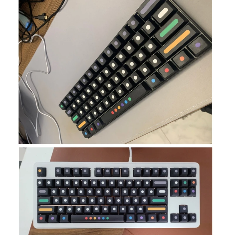H4GA Allover PBT 5 Sides Dye Subbed Keycap 129Keys Black Dots Iso Keys Cherry Profile Keycap for MX Switches 61/87/104/108
H4GA Allover PBT 5 Sides Dye Subbed Keycap 129Keys Black Dots Iso Keys Cherry Profile Keycap for MX Switches 61/87/104/108