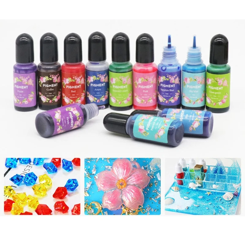 26 Colors Crystal Epoxy Pigment UV Resin Dye DIY Jewelry Colorant Art Crafts Coloring Drying Color Mixing Liquid Decorations
26 Colors Crystal Epoxy Pigment UV Resin Dye DIY Jewelry Colorant Art Crafts Coloring Drying Color Mixing Liquid Decorations