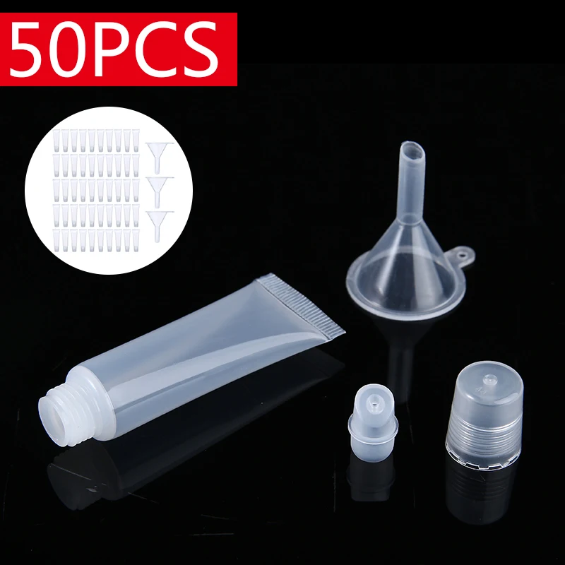 50pcs/set 10ml Clear Empty Tubes Lip Gloss Sunscreen Cream Cosmetic Containers Empty Lipstick Tube Lip Balm Soft Tube
50pcs/set 10ml Clear Empty Tubes Lip Gloss Sunscreen Cream Cosmetic Containers Empty Lipstick Tube Lip Balm Soft Tube