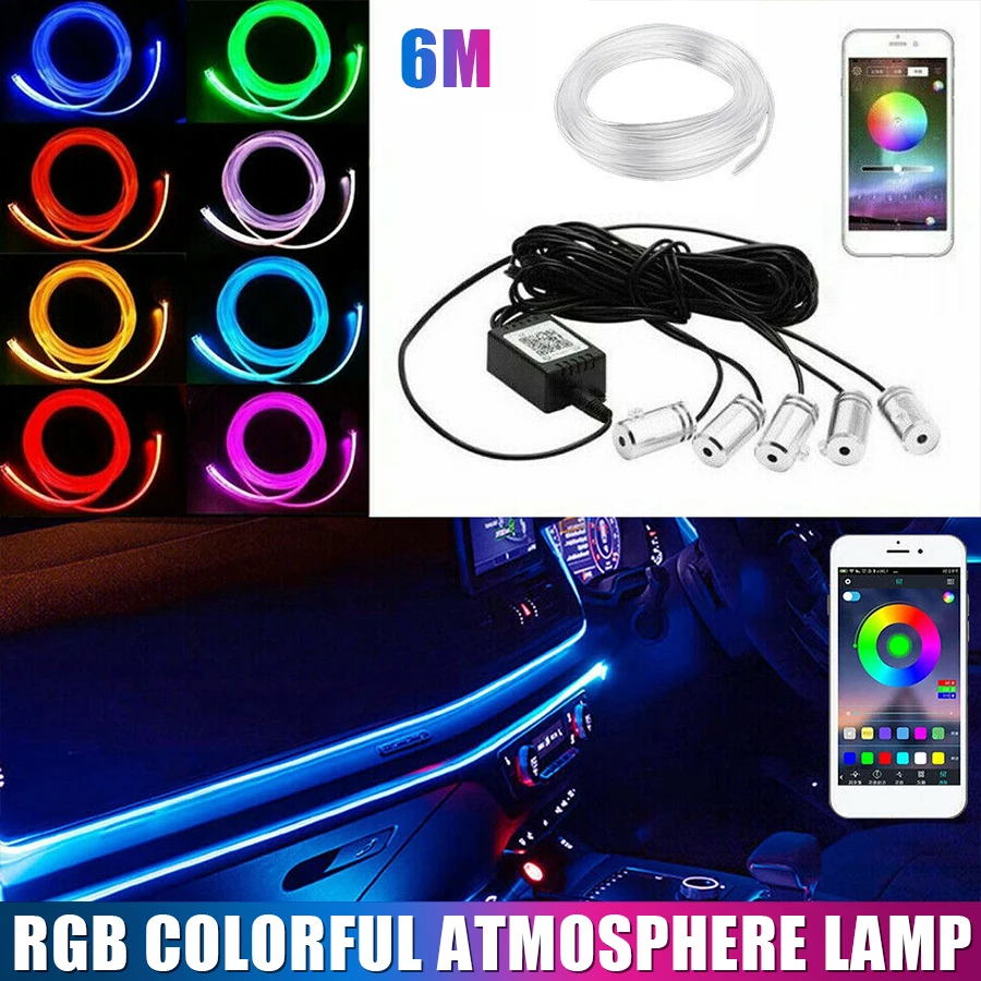 New 1pc Car Interior Decoration Lamp Multi-functional LED Strip Lights Multi-color Waterproof 12V Ambient Light Automobile Parts 
New 1pc Car Interior Decoration Lamp Multi-functional LED Strip Lights Multi-color Waterproof 12V Ambient Light Automobile Parts