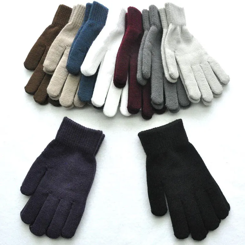 Men Women Gloves Winter Thick Warm Cycling Driving Gloves Hand Warmer Knitted Woolen Full Finger Mittens Solid Couple Gloves
Men Women Gloves Winter Thick Warm Cycling Driving Gloves Hand Warmer Knitted Woolen Full Finger Mittens Solid Couple Gloves
