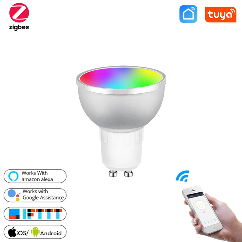 5W RGBCW Tuya Zigbee 3.0 Gu10 Smart LED Night Light Bulbs Smart Home Remote Voice APP Control Work With Alexa Echo Google Home
5W RGBCW Tuya Zigbee 3.0 Gu10 Smart LED Night Light Bulbs Smart Home Remote Voice APP Control Work With Alexa Echo Google Home