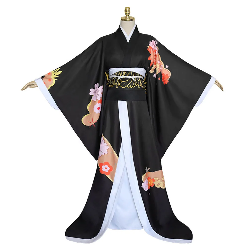 

Anime Demon Slayer Kibutsuji Muzan Cosplay Costume Kimono Outfits Halloween Carnival Suit