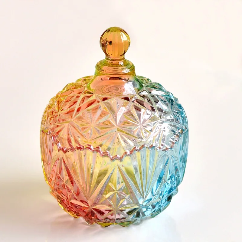 Retro Colorful Glass Storage Jar Candy Box Fruit Jar Jam Jar Jam Melon Seeds Jar Snack Jar
Retro Colorful Glass Storage Jar Candy Box Fruit Jar Jam Jar Jam Melon Seeds Jar Snack Jar