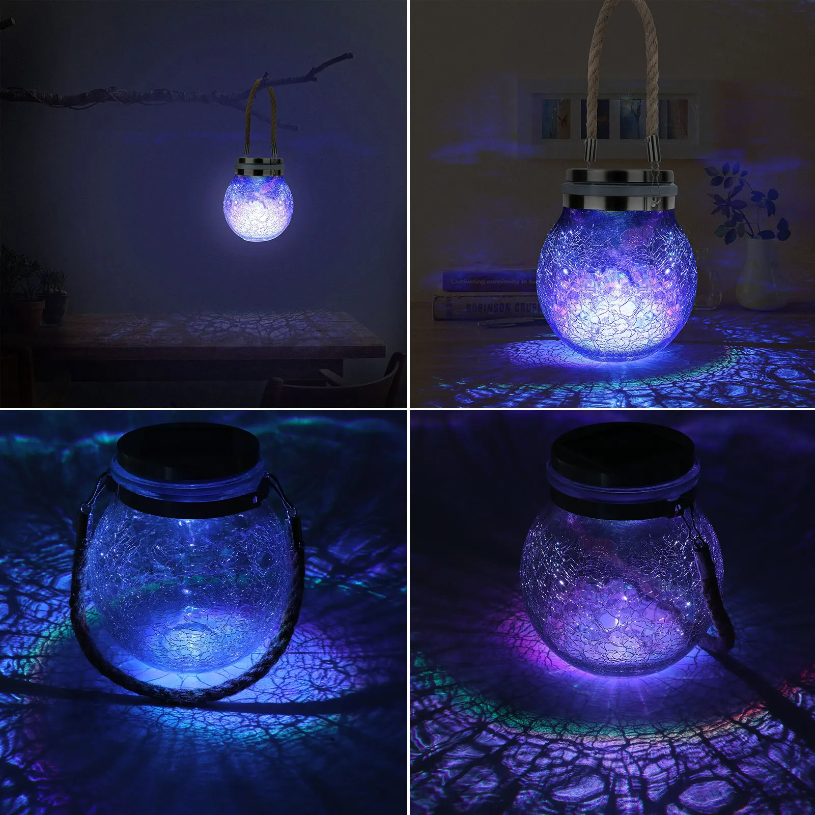 1/2PCS Hanging Solar Lights Cracked Glass Ball LED Light Waterproof Outdoor RGB Globe Lantern Solar Powered Garden Party Decor 
1/2PCS Hanging Solar Lights Cracked Glass Ball LED Light Waterproof Outdoor RGB Globe Lantern Solar Powered Garden Party Decor