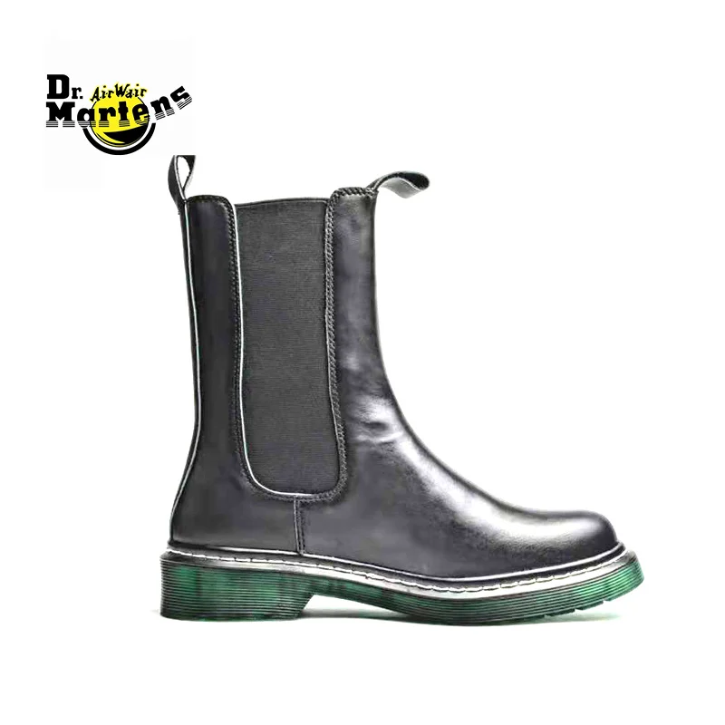 Dr.Martens Women Mid-Calf Slip On Chelsea Genuine Leather Doc Martin Boots Female Crystal Transparent Green Bottom Casual Shoes
Dr.Martens Women Mid-Calf Slip On Chelsea Genuine Leather Doc Martin Boots Female Crystal Transparent Green Bottom Casual Shoes