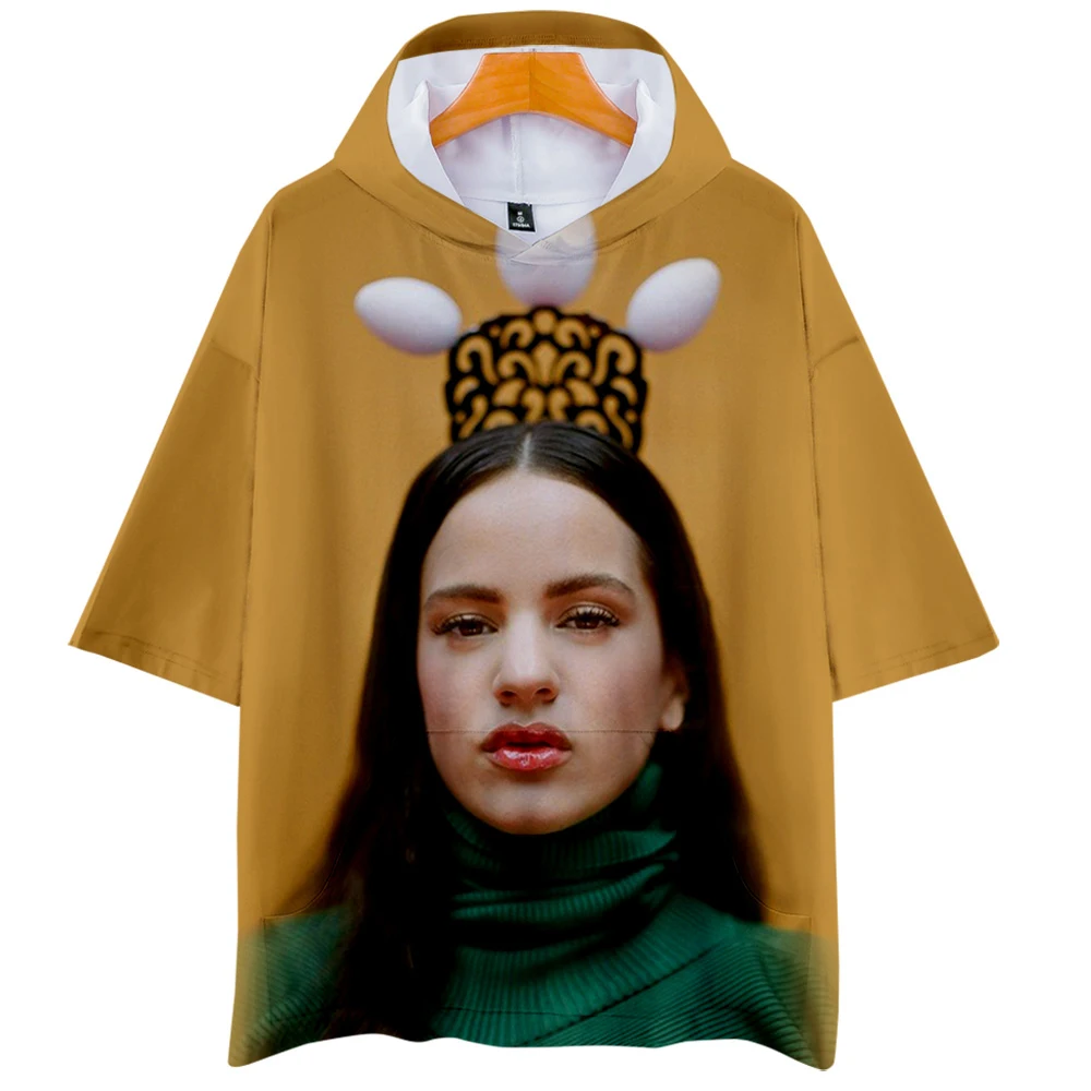 Spanish Female Singer Rosalia T Shirt Women Men Summer Hooded T Shirt ROSALIA 3D Print Harajuku Tee Streetwear Clothes 2021
Spanish Female Singer Rosalia T Shirt Women Men Summer Hooded T Shirt ROSALIA 3D Print Harajuku Tee Streetwear Clothes 2021