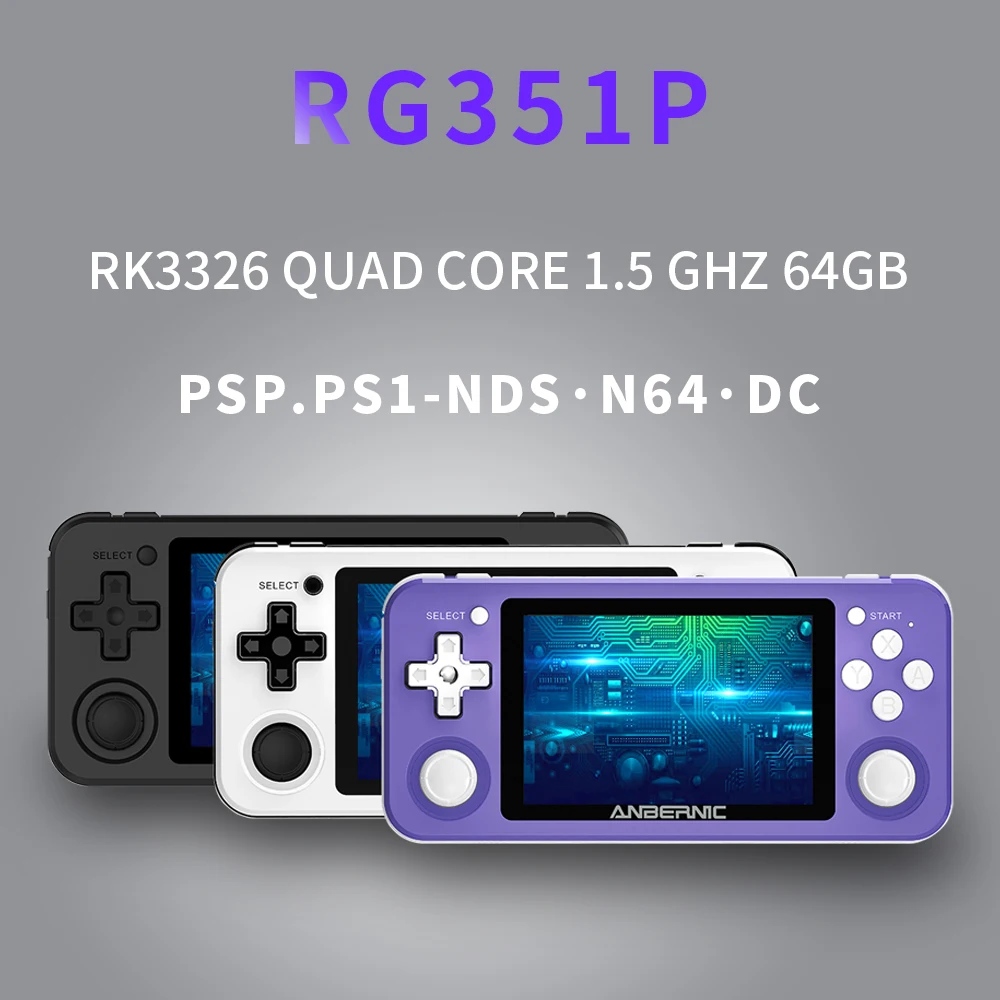 ANBERNIC RG351P Wifi PS1 2400 Ретро игры 64G Портативная портативная игровая консоль RK3326 N64 Карманная игровая станция подарки
ANBERNIC RG351P Wifi PS1 2400 Ретро игры 64G Портативная портативная игровая консоль RK3326 N64 Карманная игровая станция подарки