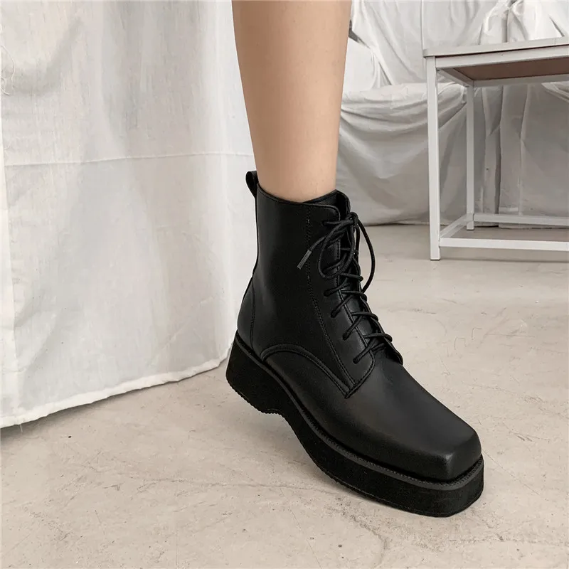 Asumer 2020 big size 47 vintage square toe ankle boots for women flat platform shoes comfortable fashion casual ladies boots
Asumer 2020 big size 47 vintage square toe ankle boots for women flat platform shoes comfortable fashion casual ladies boots