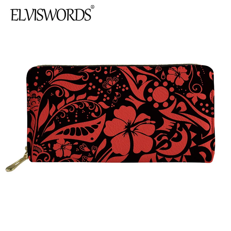 ELVISWORDS Women's Fashion PU Leather Purse Tranditional Polynesian Tribal Pattern Durable Long Wallet Casual Card Holder
ELVISWORDS Women's Fashion PU Leather Purse Tranditional Polynesian Tribal Pattern Durable Long Wallet Casual Card Holder