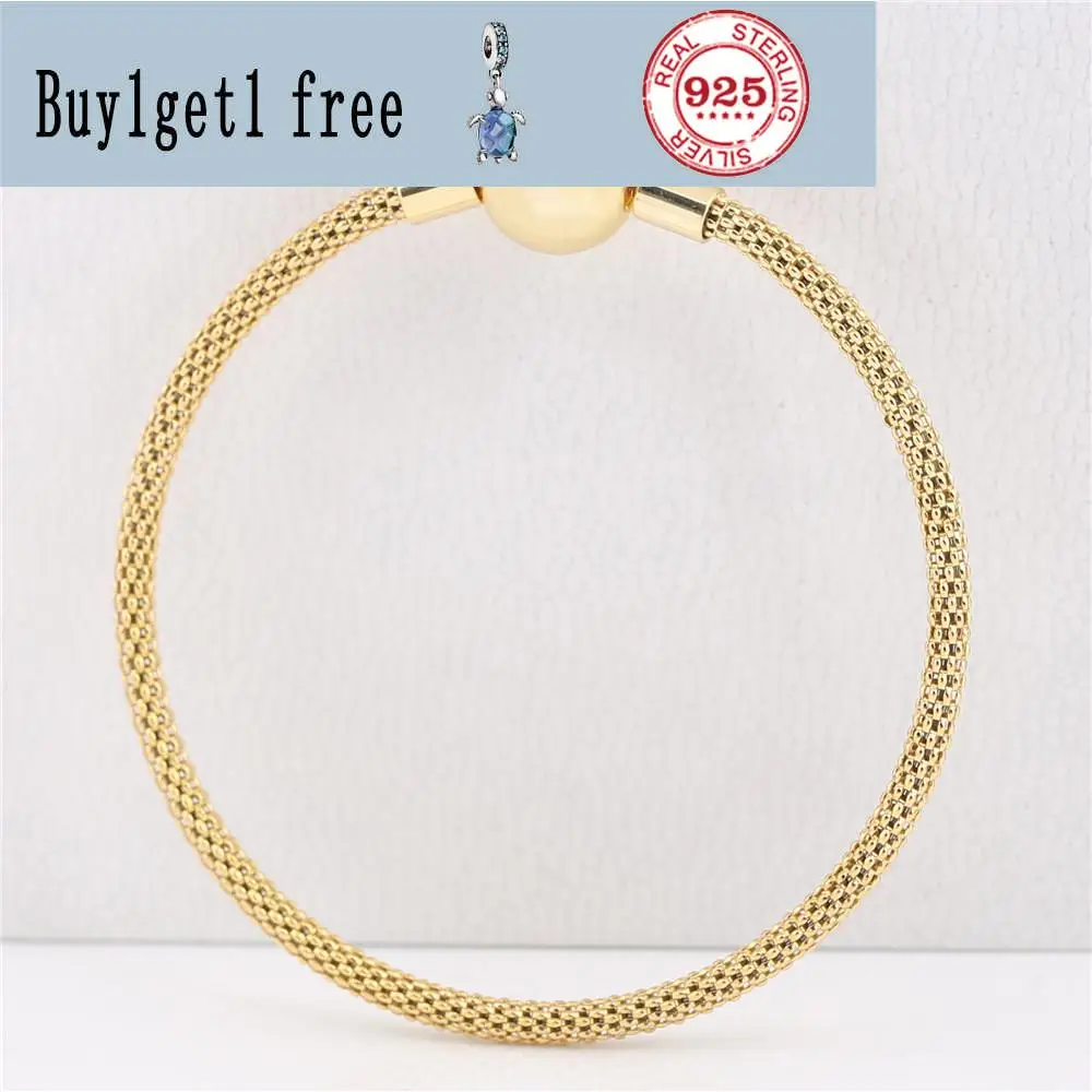 Original 925 Sterling Silver Gold Color Snake Chain Basic Ball Clasp Mesh pan Bracelet Fit Women Bead Charm Diy Jewelry
Original 925 Sterling Silver Gold Color Snake Chain Basic Ball Clasp Mesh pan Bracelet Fit Women Bead Charm Diy Jewelry