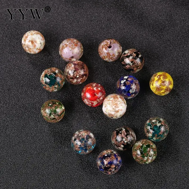 8mm/10mm/12mm Multicolored Gold Sand Lampwork Beads Round Luminated Bling Retro Antique Seadbeads Necklace Jewelry Making DIY
8mm/10mm/12mm Multicolored Gold Sand Lampwork Beads Round Luminated Bling Retro Antique Seadbeads Necklace Jewelry Making DIY