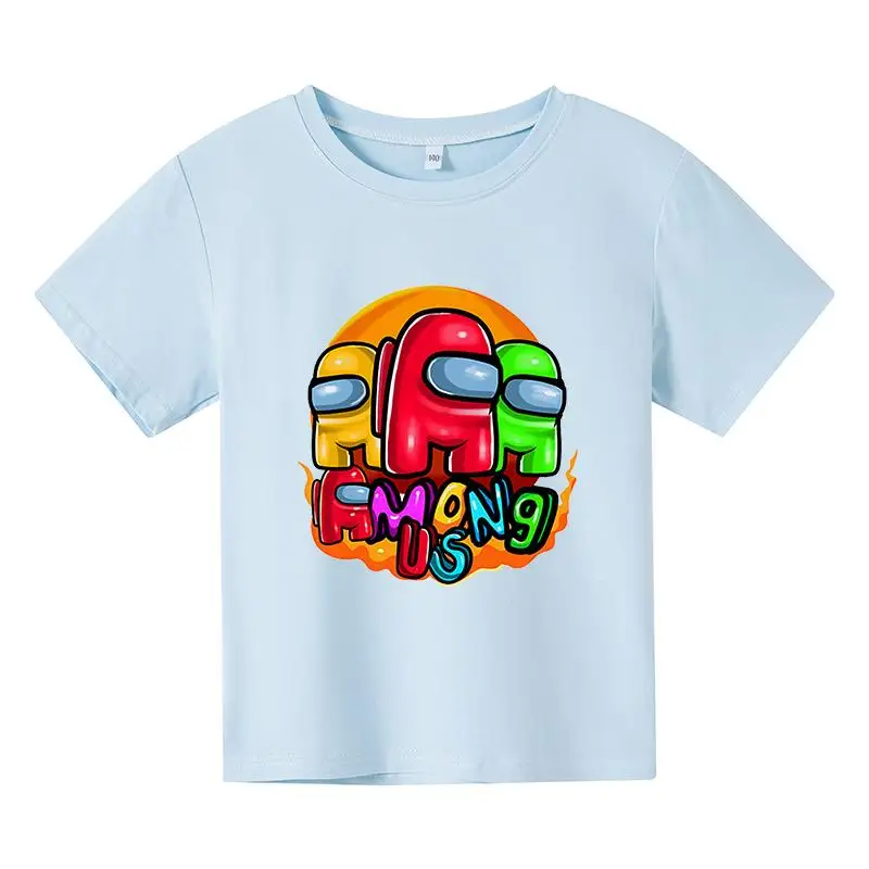 Among US T-shirt 7-color 100%cotton boy and girl fashion sports T-shirt fun Children short sleeve o-neck shirt kid anime clothes
Among US T-shirt 7-color 100%cotton boy and girl fashion sports T-shirt fun Children short sleeve o-neck shirt kid anime clothes