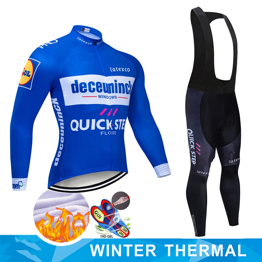 QUICK STEP Winter Long Sleeve Cycling Jersey Set MTB Uniforme Bike Clothing suit Thermal Fleece Bicycle Maillot Ropa Ciclismo
QUICK STEP Winter Long Sleeve Cycling Jersey Set MTB Uniforme Bike Clothing suit Thermal Fleece Bicycle Maillot Ropa Ciclismo