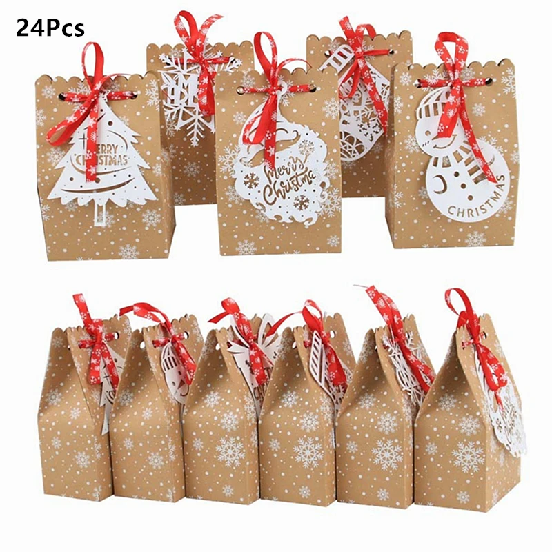 24Pcs/Set European Style Kraft Craft Christmas Candy Box Xmas Wedding Birthday Gift Packing Paper Bag
24Pcs/Set European Style Kraft Craft Christmas Candy Box Xmas Wedding Birthday Gift Packing Paper Bag
