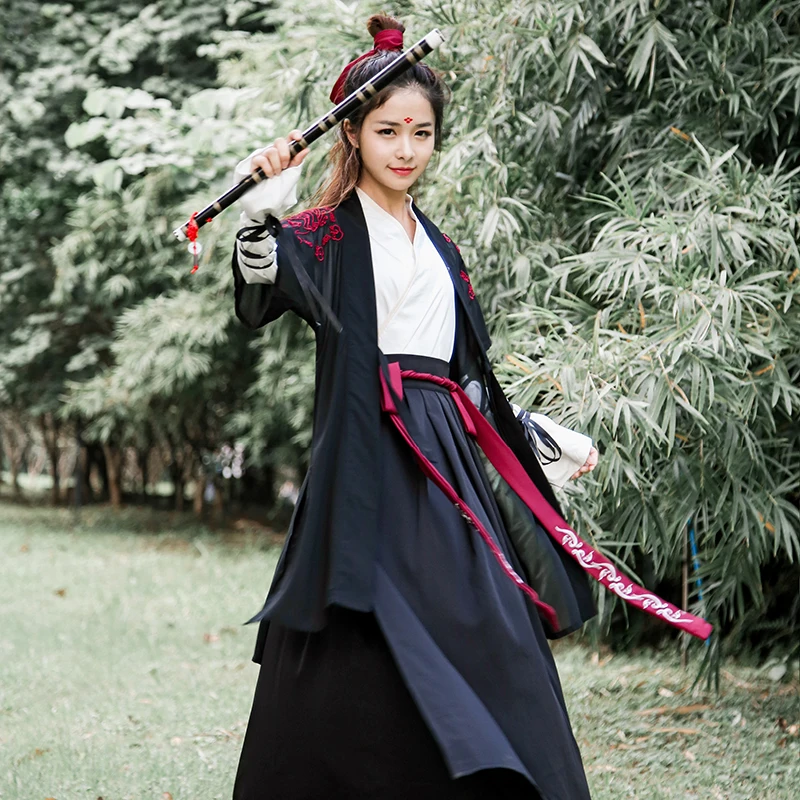 Chinese National Folk Dance Costume Women Traditional Hanfu Clothin Lady Oriental Swordsman Outfit Han Dynasty Cosplay Clothing
Chinese National Folk Dance Costume Women Traditional Hanfu Clothin Lady Oriental Swordsman Outfit Han Dynasty Cosplay Clothing