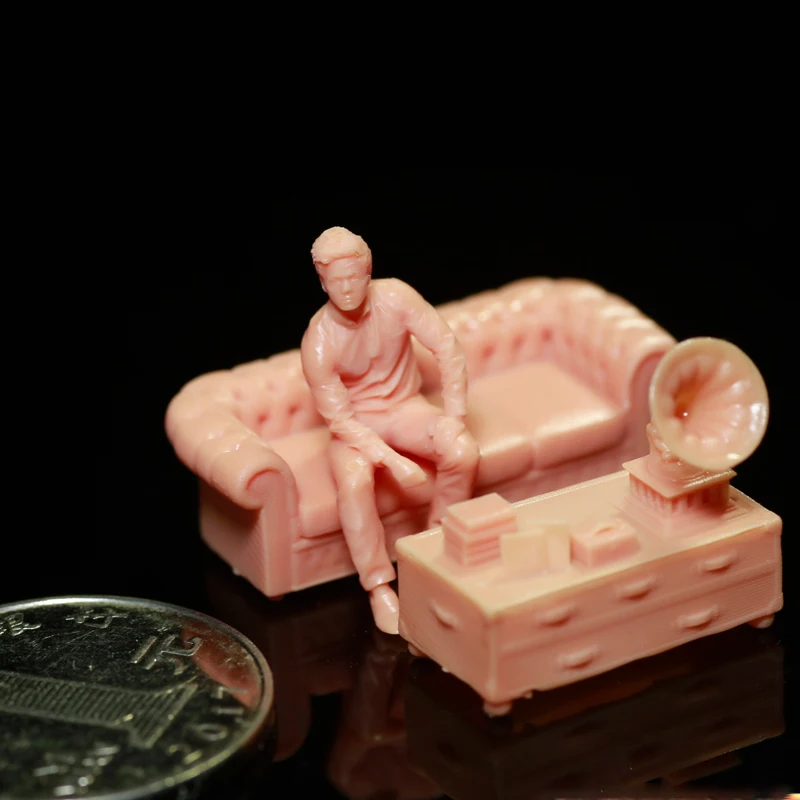 1/64 Living Room Sofa Coffee Table Vintage Gramophone Miniature Sand Table Scene White Model Need To Be Colored By Yourself
1/64 Living Room Sofa Coffee Table Vintage Gramophone Miniature Sand Table Scene White Model Need To Be Colored By Yourself