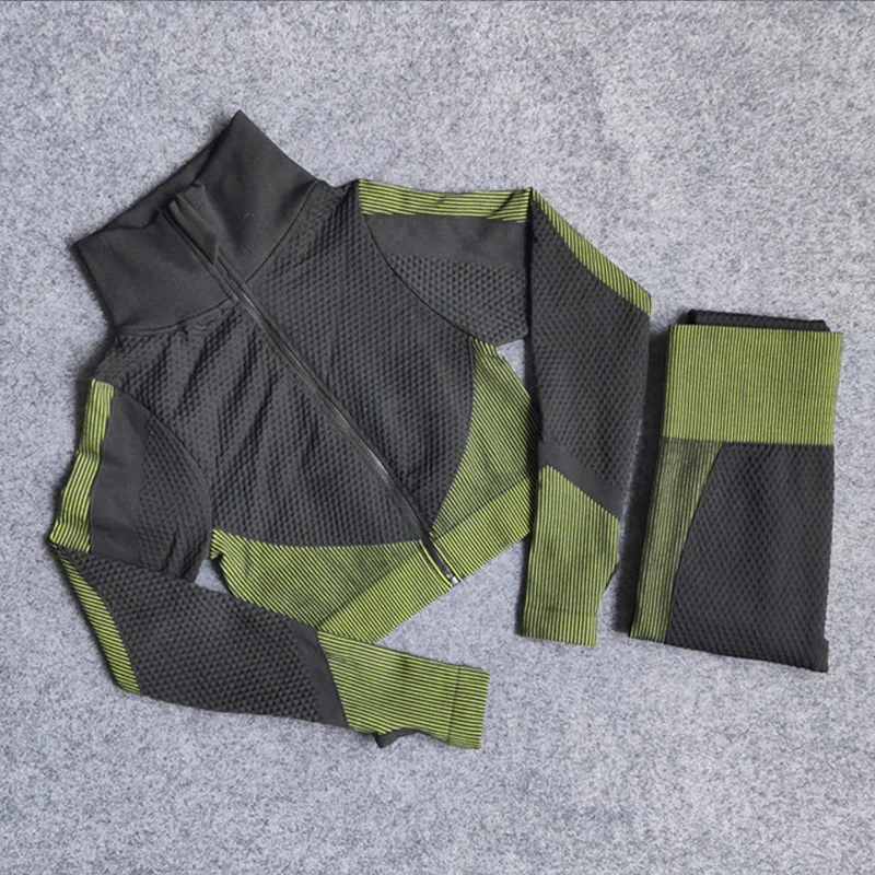 Seamless Sportswear Fitness Crop Top Gym Leggings Women Yoga Set Long Sleeve Clothing High Wiast Pant Workout Shirt Sport Suit
Seamless Sportswear Fitness Crop Top Gym Leggings Women Yoga Set Long Sleeve Clothing High Wiast Pant Workout Shirt Sport Suit