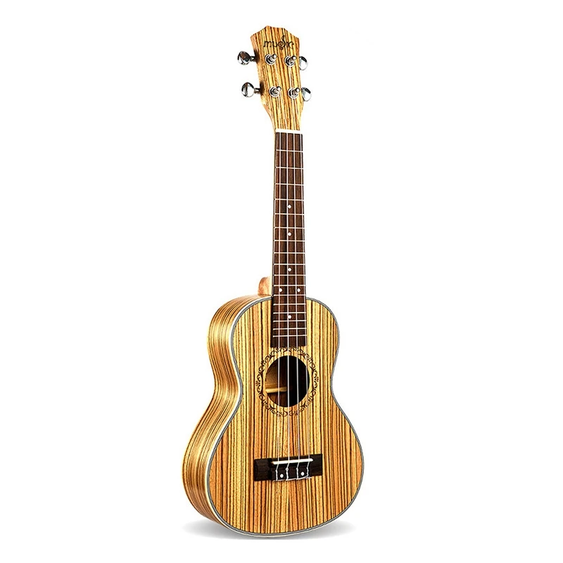 

Гавайская мини-гитара Tenor Ukulele, 26 дюймов, 4 струны, Zebrawood, акустическая гитара, укулеле, 18 ладов, технические характеристики