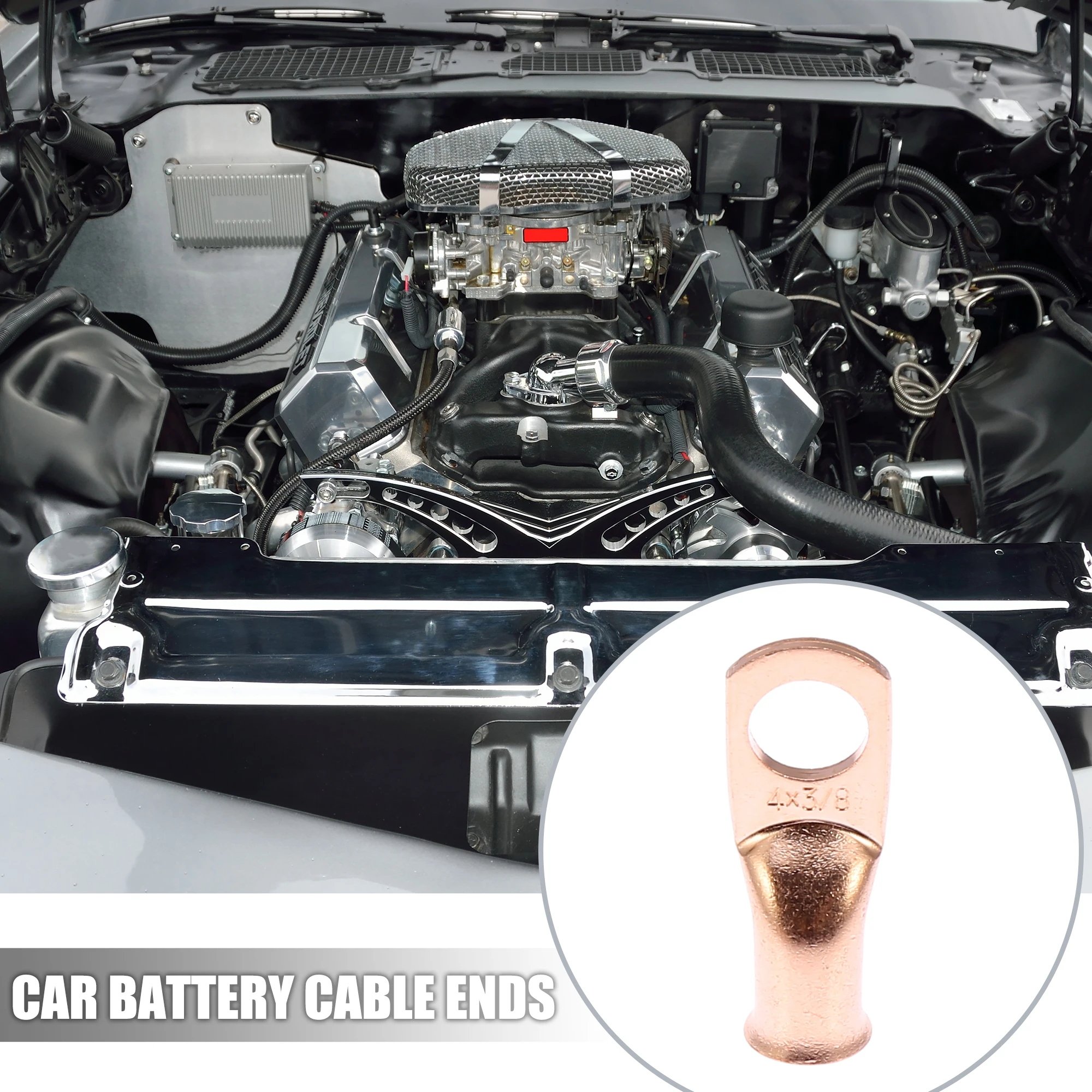 Концы кабеля автомобильного аккумулятора 4 AWG-3/8 дюймов, 10 шт., трубчатые кольцевые клеммы, медный тон
Концы кабеля автомобильного аккумулятора 4 AWG-3/8 дюймов, 10 шт., трубчатые кольцевые клеммы, медный тон