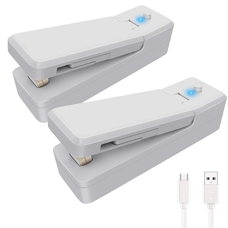 2 Pack Rechargeable Mini Bag Sealer, Handheld Heat Sealer, Food Storage Snack Fresh Mini Portable Vacuum Sealer Machin
2 Pack Rechargeable Mini Bag Sealer, Handheld Heat Sealer, Food Storage Snack Fresh Mini Portable Vacuum Sealer Machin