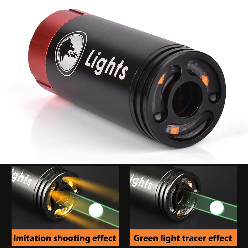 Paintball Airsoft Tracer Lighter with Flamethrower Fluorescence Effect for 14mm/11mm CW CCW Thread Pistol Rifle Shooting Game
Paintball Airsoft Tracer Lighter with Flamethrower Fluorescence Effect for 14mm/11mm CW CCW Thread Pistol Rifle Shooting Game