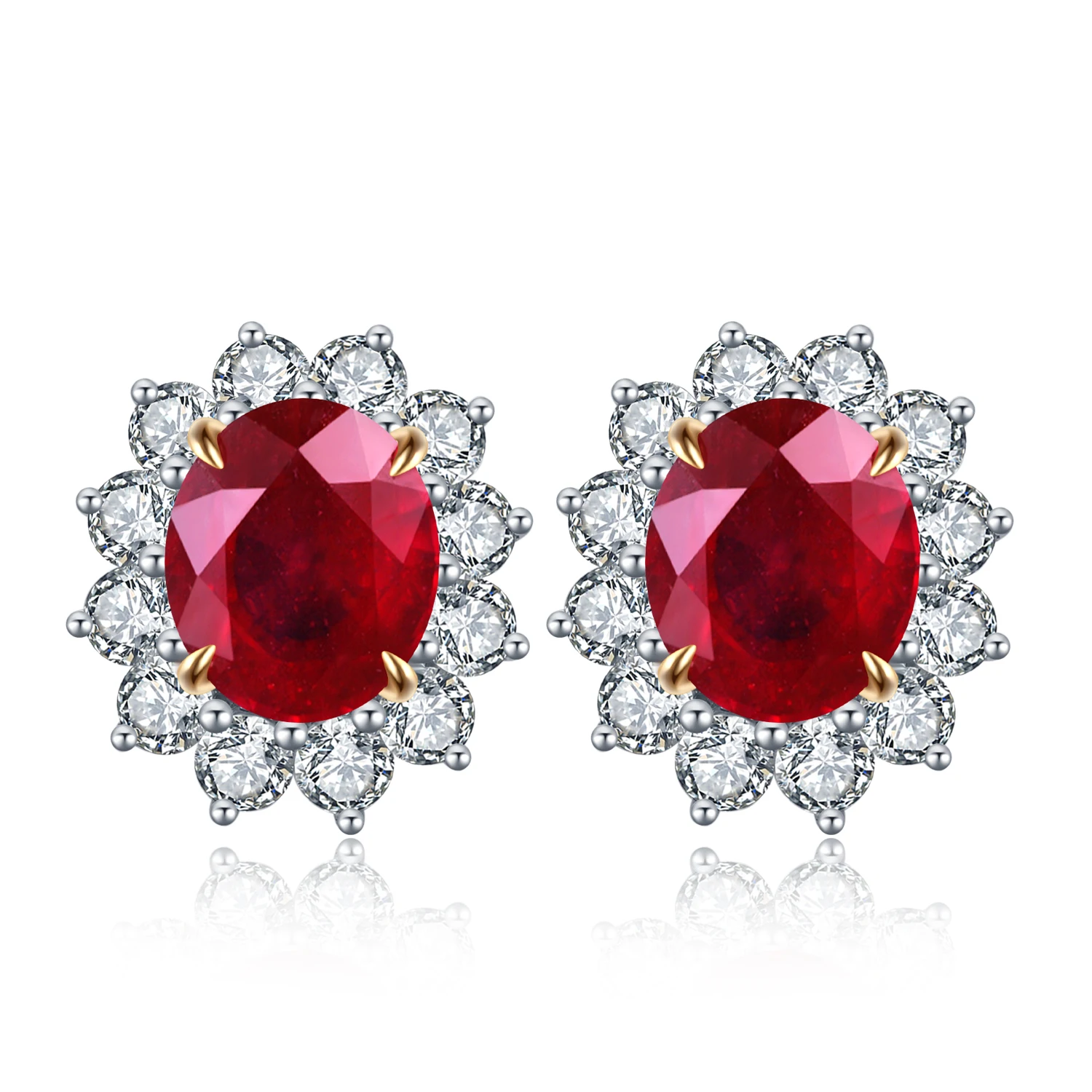 Wholesale Silver Jewelry Set luxury Earrings For Women 2021 18K Gold Natural Treatment Ruby Stud Earrings
Wholesale Silver Jewelry Set luxury Earrings For Women 2021 18K Gold Natural Treatment Ruby Stud Earrings