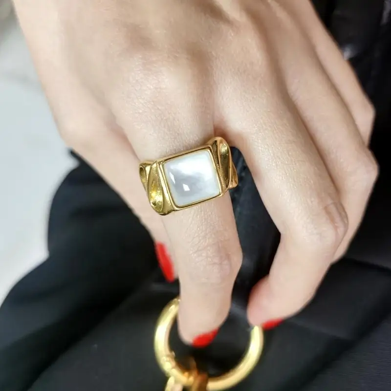 Timeless Wonder Stunning Shell Geo Band Statement Rings Women Titanium Jewelry Punk Gothic Ins Top Boho Trendy Gift Cute 6514 
Timeless Wonder Stunning Shell Geo Band Statement Rings Women Titanium Jewelry Punk Gothic Ins Top Boho Trendy Gift Cute 6514