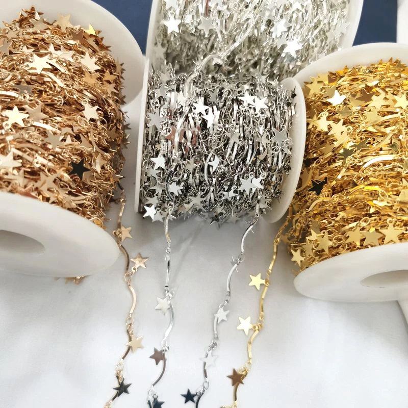 1Meter Star Gold Chains Necklace KC Gold Rhodium Chain Metal Copper Chains for Bracelet Jewelry Making Components Craft DIY
1Meter Star Gold Chains Necklace KC Gold Rhodium Chain Metal Copper Chains for Bracelet Jewelry Making Components Craft DIY