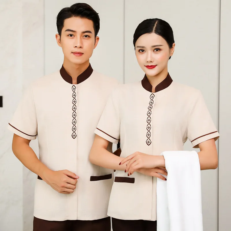 Cleaning Service Uniform Short-sleeved Hotel Room Waiter Workwear Plus Size Pa Uniform Printed Logo
Cleaning Service Uniform Short-sleeved Hotel Room Waiter Workwear Plus Size Pa Uniform Printed Logo