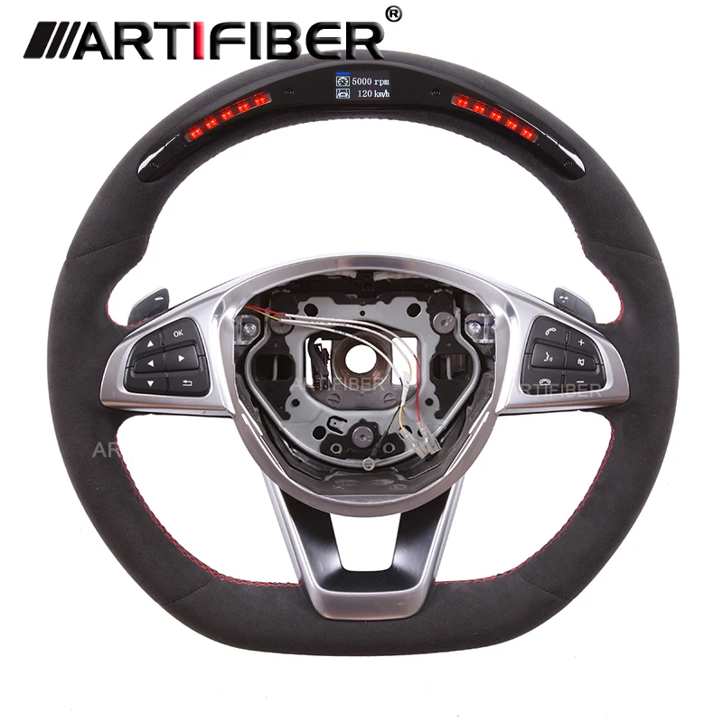 Carbon Fiber LED Steering Wheel for Mercedes Benz C E S Class GLA CLA CLS GLE SLC SL AMG W205 S205 S213 W213 
Carbon Fiber LED Steering Wheel for Mercedes Benz C E S Class GLA CLA CLS GLE SLC SL AMG W205 S205 S213 W213