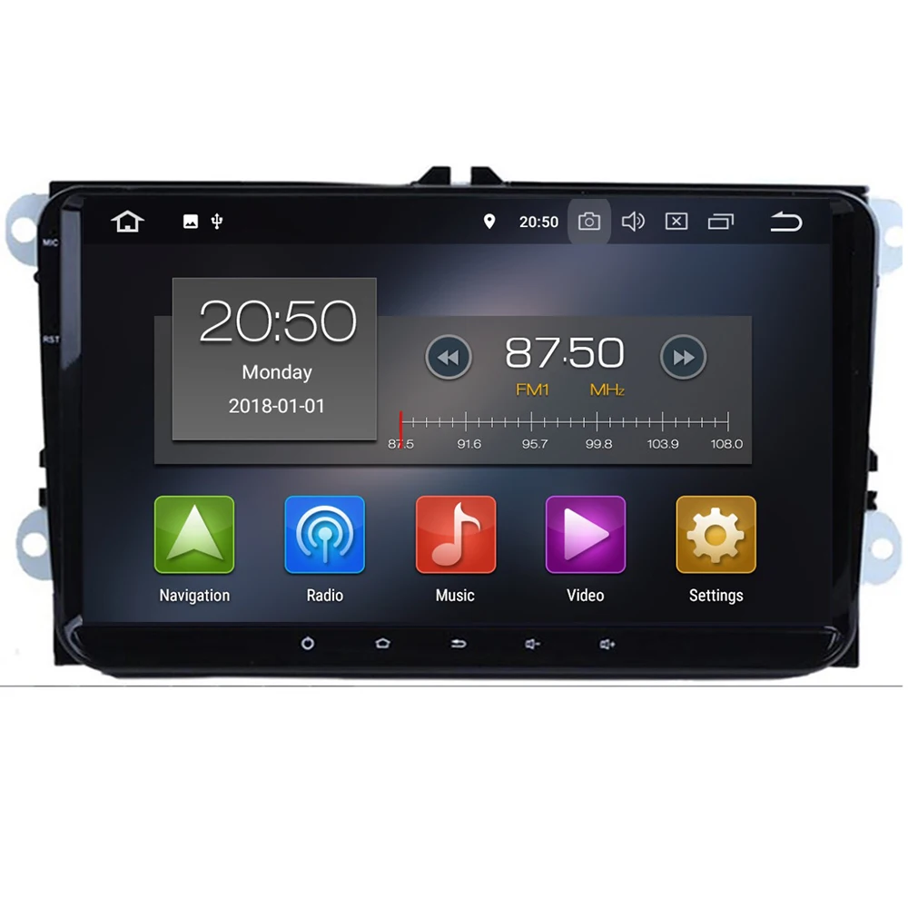 DSP IPS 9 "Android 10 автомобильное радио GPS навигация для VW Skoda Octavia golf 5 6 touran passat B6 jetta polo