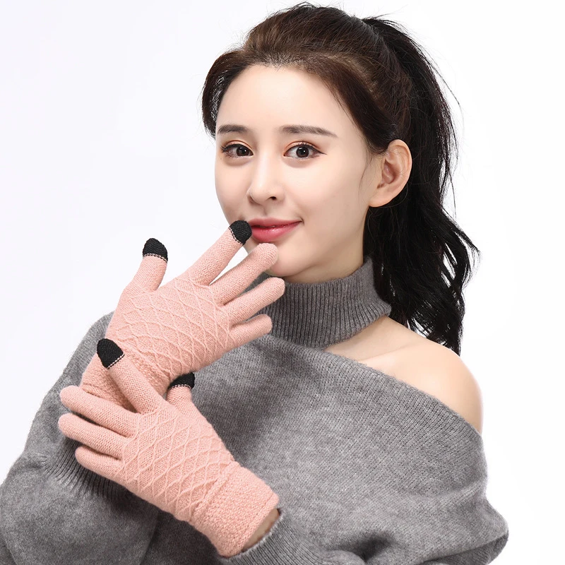 Slim Vintage Touch Screen Gloves Women Winter Thick Cycling Driving Full Finger Hand Warmer Acrylic Knitted Glove Female G092
Slim Vintage Touch Screen Gloves Women Winter Thick Cycling Driving Full Finger Hand Warmer Acrylic Knitted Glove Female G092