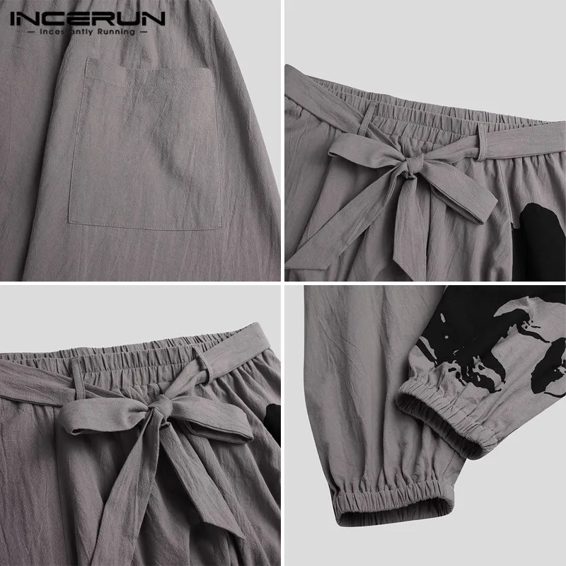 INCERUN Vintage Men Harem Pants Printed Lace Up Streetwear Joggers Drop Crotch Trousers Men 2021 Baggy Cotton Retro Casual Pants
INCERUN Vintage Men Harem Pants Printed Lace Up Streetwear Joggers Drop Crotch Trousers Men 2021 Baggy Cotton Retro Casual Pants