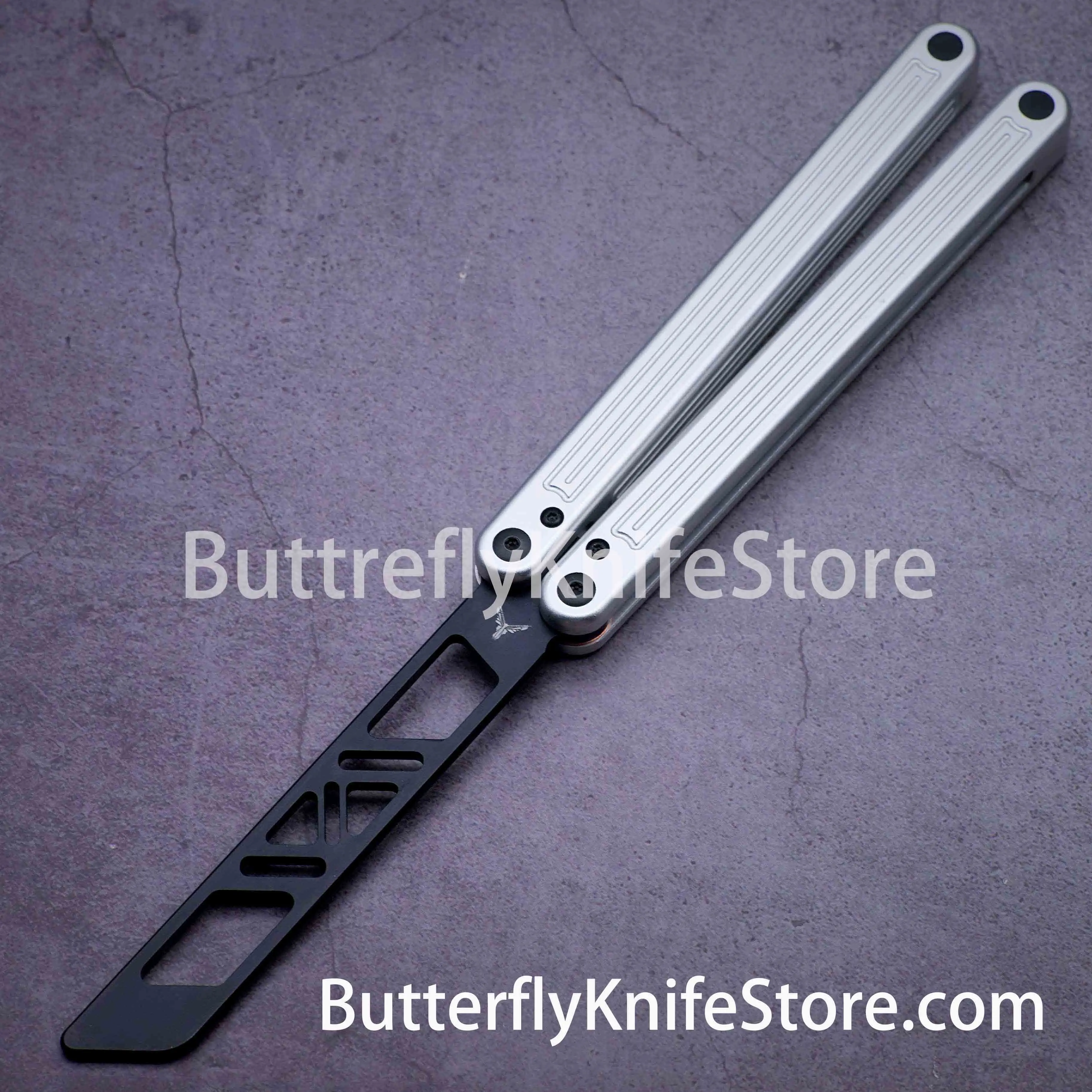 Складной нож-бабочка Balisong тренировочная расческа Glidr Arctic Clone алюминиевая ручка