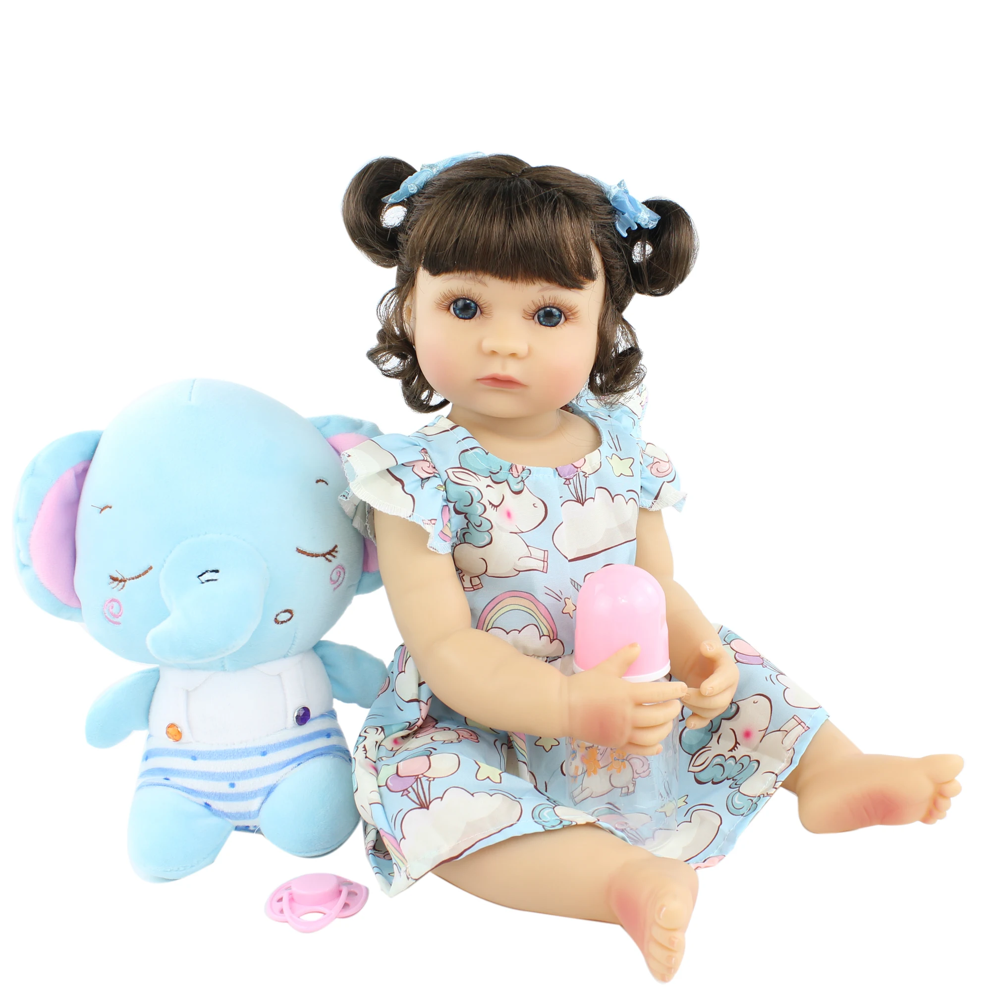 55 and 48 CM Full Silicone Body Reborn Baby Doll For Girl Vinyl Boneca Dress Up Birthday Gift Popular Bath Play House Toy
55 and 48 CM Full Silicone Body Reborn Baby Doll For Girl Vinyl Boneca Dress Up Birthday Gift Popular Bath Play House Toy