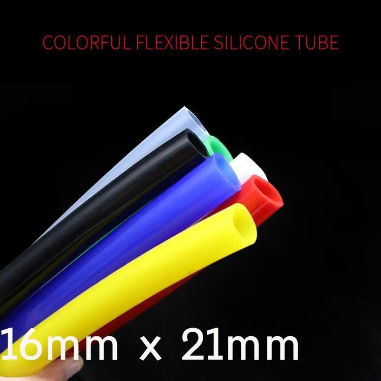 Colorful Flexible Silicone Tube ID 16mm x 21mm OD Food Grade Non-toxic Drink Water Rubber Hose Milk Beer Soft Pipe Connector
Colorful Flexible Silicone Tube ID 16mm x 21mm OD Food Grade Non-toxic Drink Water Rubber Hose Milk Beer Soft Pipe Connector