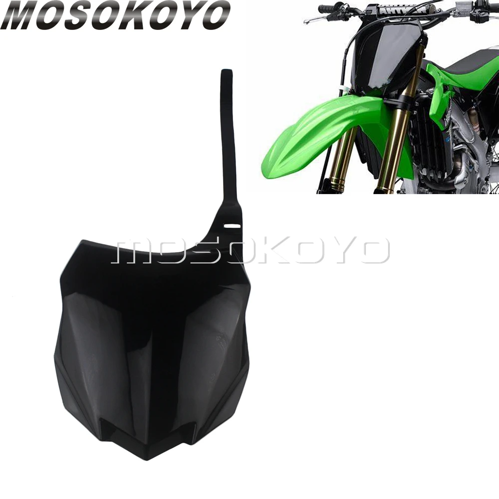Передняя номерная табличка из полипропилена для гоночного мотокросса Kawasaki KX250F