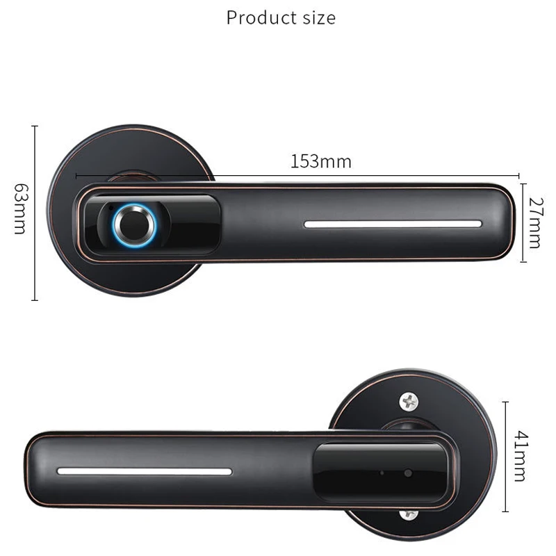 Biometric Fingerprint Door Lock Intelligent Smart Electronic Lock For Home and Office Security Anti-Corrosion Anti-theft Hotels
Biometric Fingerprint Door Lock Intelligent Smart Electronic Lock For Home and Office Security Anti-Corrosion Anti-theft Hotels