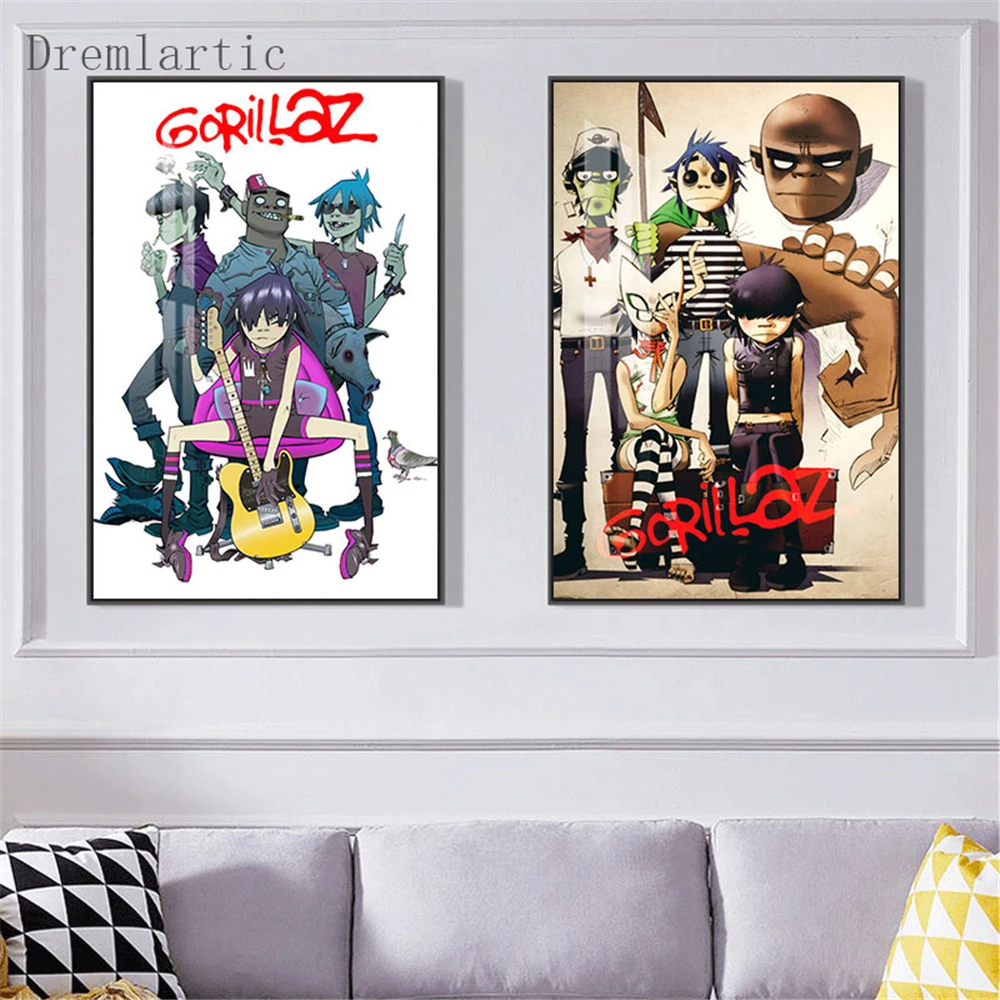 Canvas Gorillaz Posters Silk Fabric Wall Art Picture Home Decor Print Canvas Prints for Living Room Decorati@20-1005-23
Canvas Gorillaz Posters Silk Fabric Wall Art Picture Home Decor Print Canvas Prints for Living Room Decorati@20-1005-23
