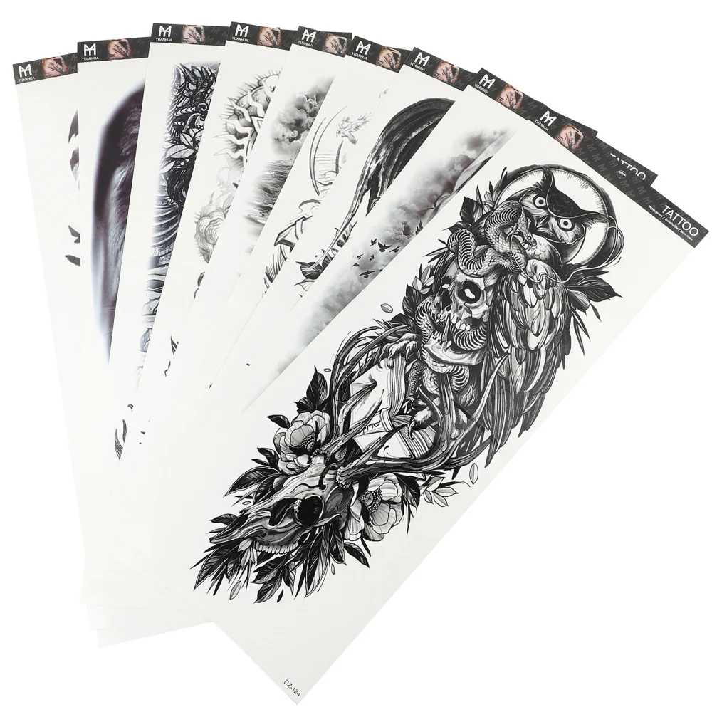 9pcs Arm Stickers Full Arm Temporary Tattoos Decorative Stickers Body Stickers
9pcs Arm Stickers Full Arm Temporary Tattoos Decorative Stickers Body Stickers