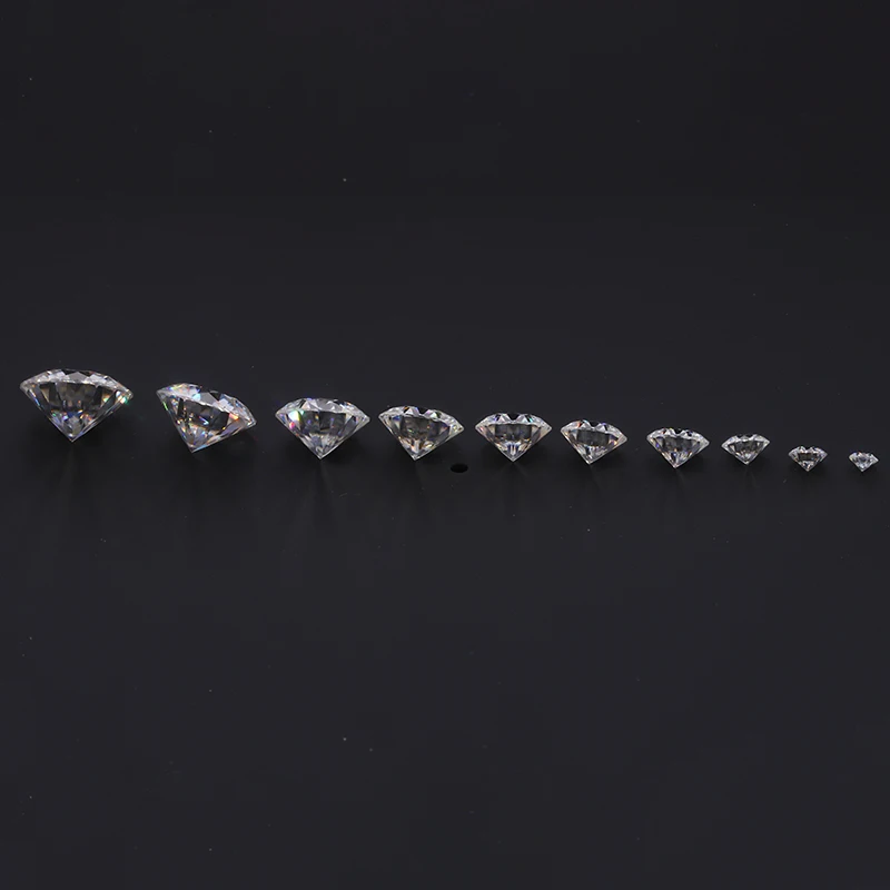 Loose Moissanite stone 3.0mm-12mm DEF GH Color Round Brilliant Cut VVS1 bracelet jewelry DIY material Lab diamond ring making
Loose Moissanite stone 3.0mm-12mm DEF GH Color Round Brilliant Cut VVS1 bracelet jewelry DIY material Lab diamond ring making
